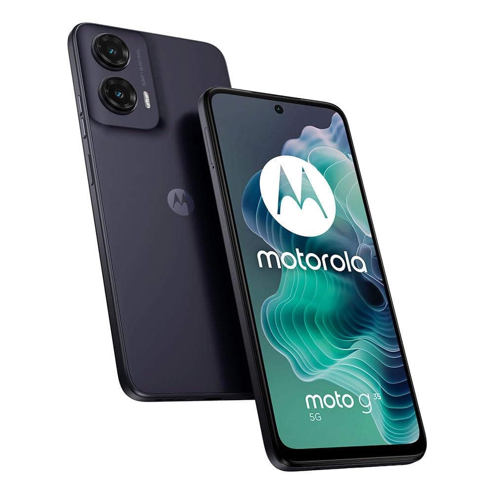 Motorola Moto G35 DUAL-SIM 256GB ROM + 8GB RAM (GSM Only|No CDMA) Factory Unlocked 5G Smartphone (Midnight Black) - International Version