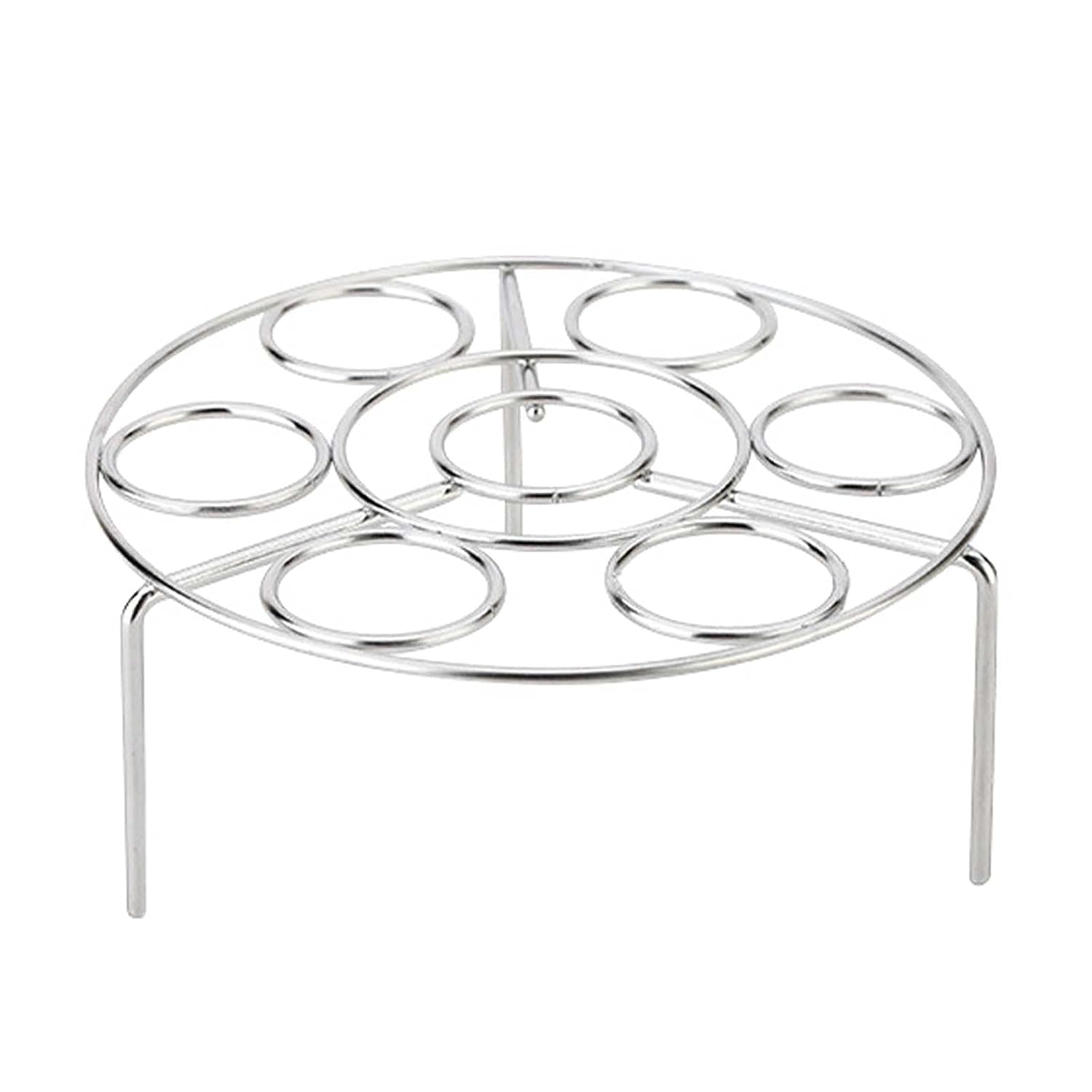 Storage Racks Stainless Steel Egg Steamer Rack Pot Pan Steaming Tray Round Cooling Heating Food Stand Kitchen Cookware