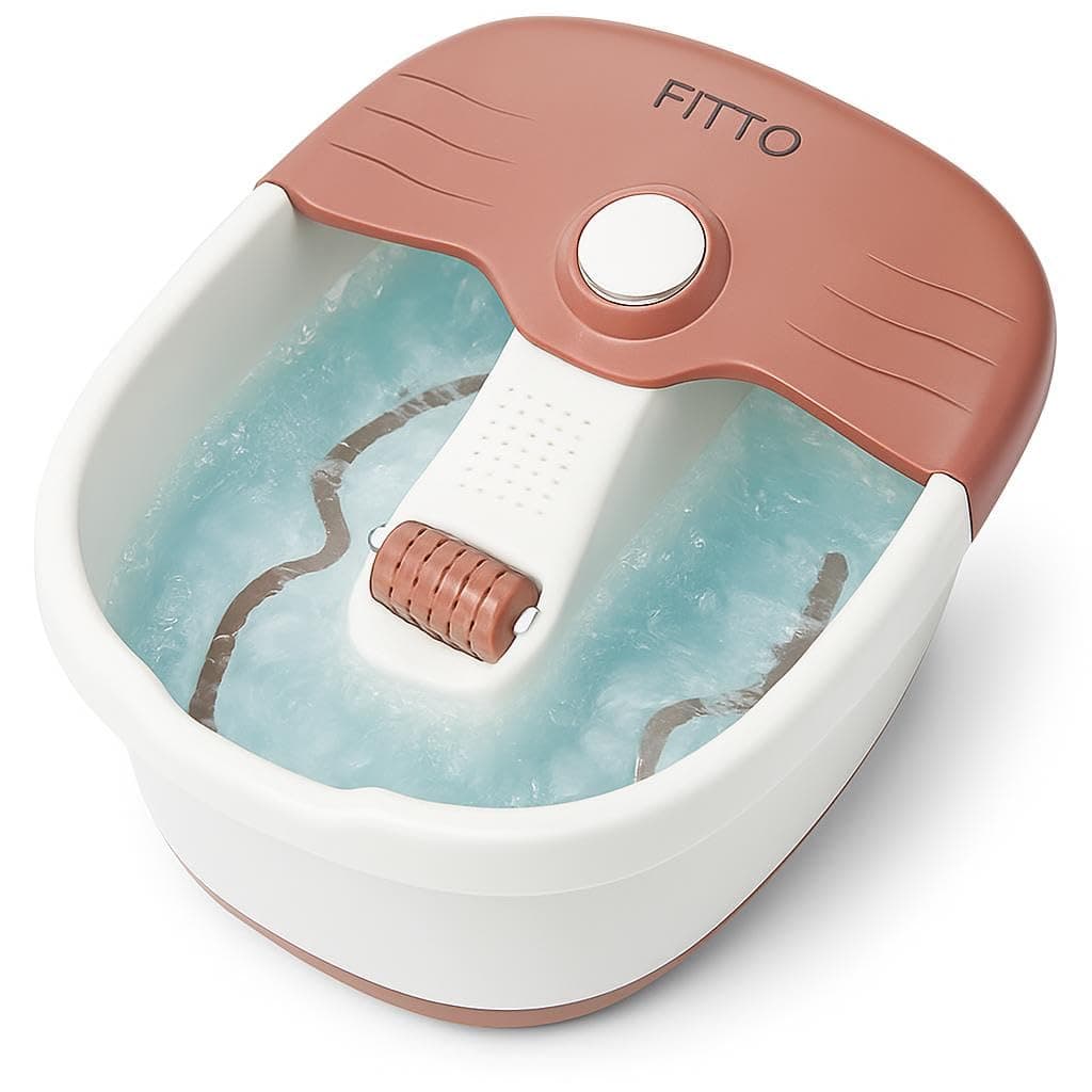 FITTO 9x1 Pediprep Spa Pedicure - Waterproof Control Bubbling Massage Foot Bath for Relaxing Pedicure, Foot Soak, and Foot Spa Treatment, with Adjustable Heat and Soothing Vibrations