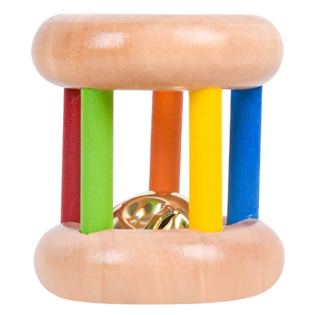 Baby Shaker Rattle Toy: Wooden Bells Rattles Musical Instrument for Toddlers and Kids, Infant Developmental Hand Grip Baby Toys