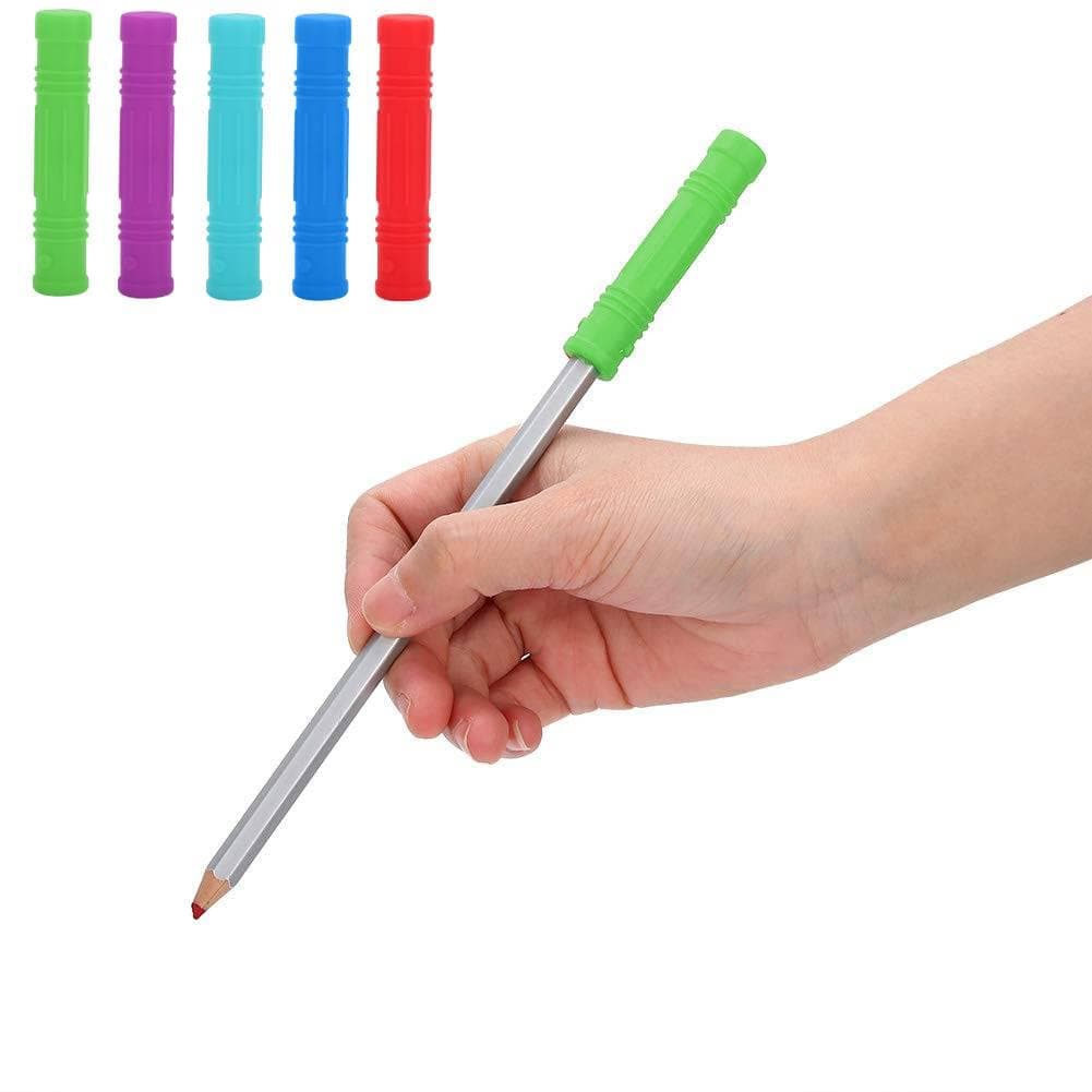 Teether Pencil Topper, Good Flexibility Silicone Chewing Pencil Cap Safe to Use, Suitable for Children with Sensory Chewing Needs(#3)