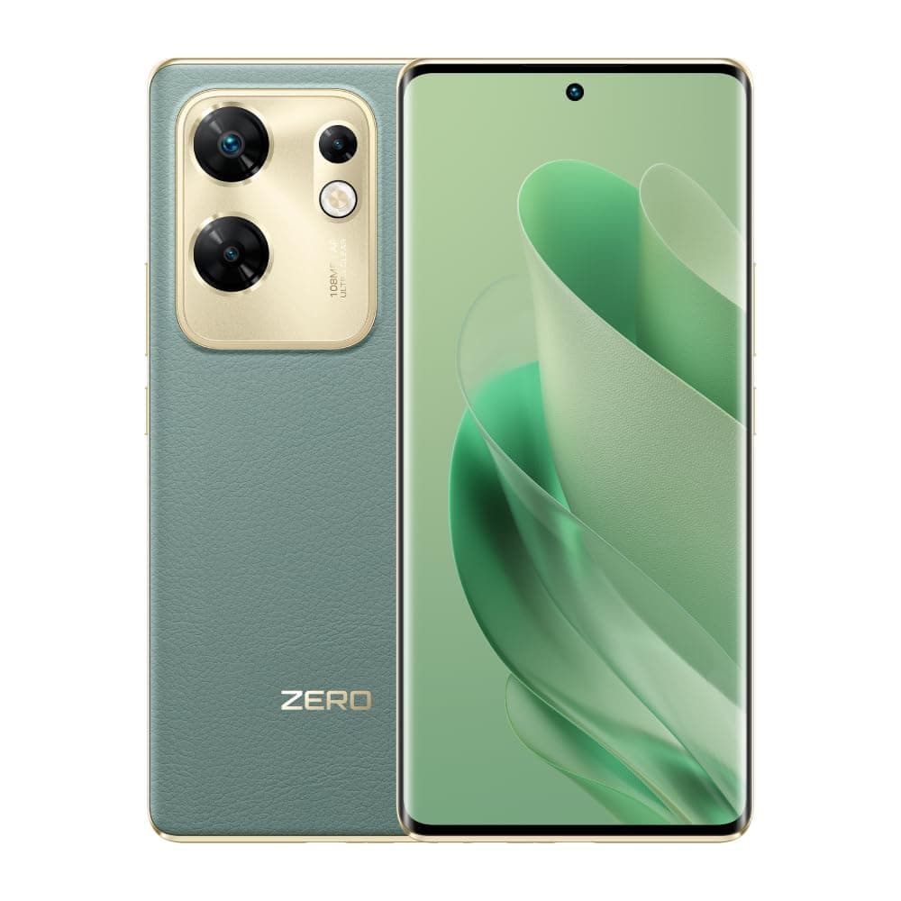 Infinix ZERO 30 (RAM:8+8GB, ROM:256GB), 120Hz 3D Curved AMOLED Display, 45W Super Charge, 108MP Ultra-Clear Rear Camera, 50MP 2K Front Vlog Camera - Misty Green Color