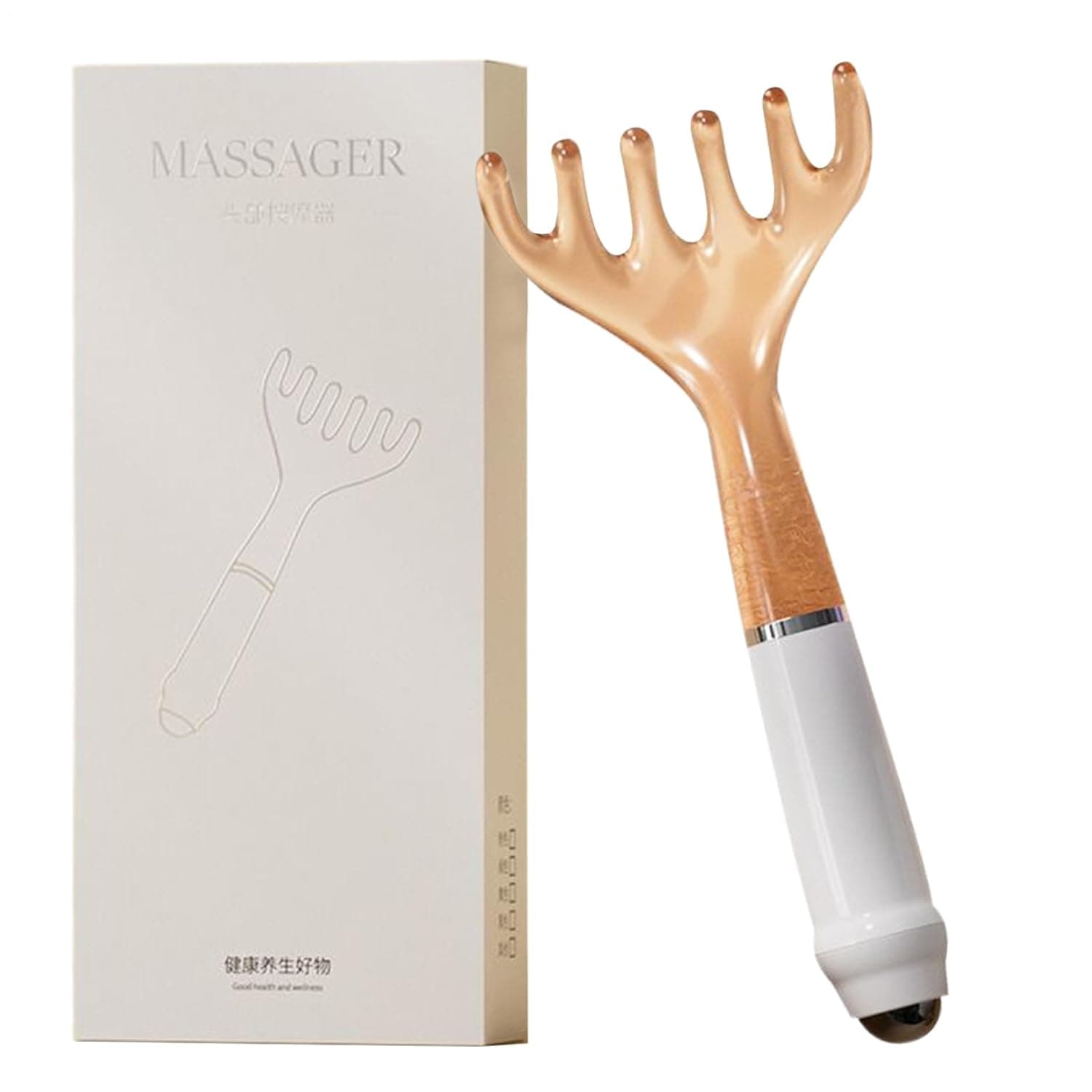 Scalp Massager Tool | Ergonomic Six-Claw Massaging Aid,Massage Comb for Head - for Shower Spa Salon Home Traveling Men Teens Adults Senior