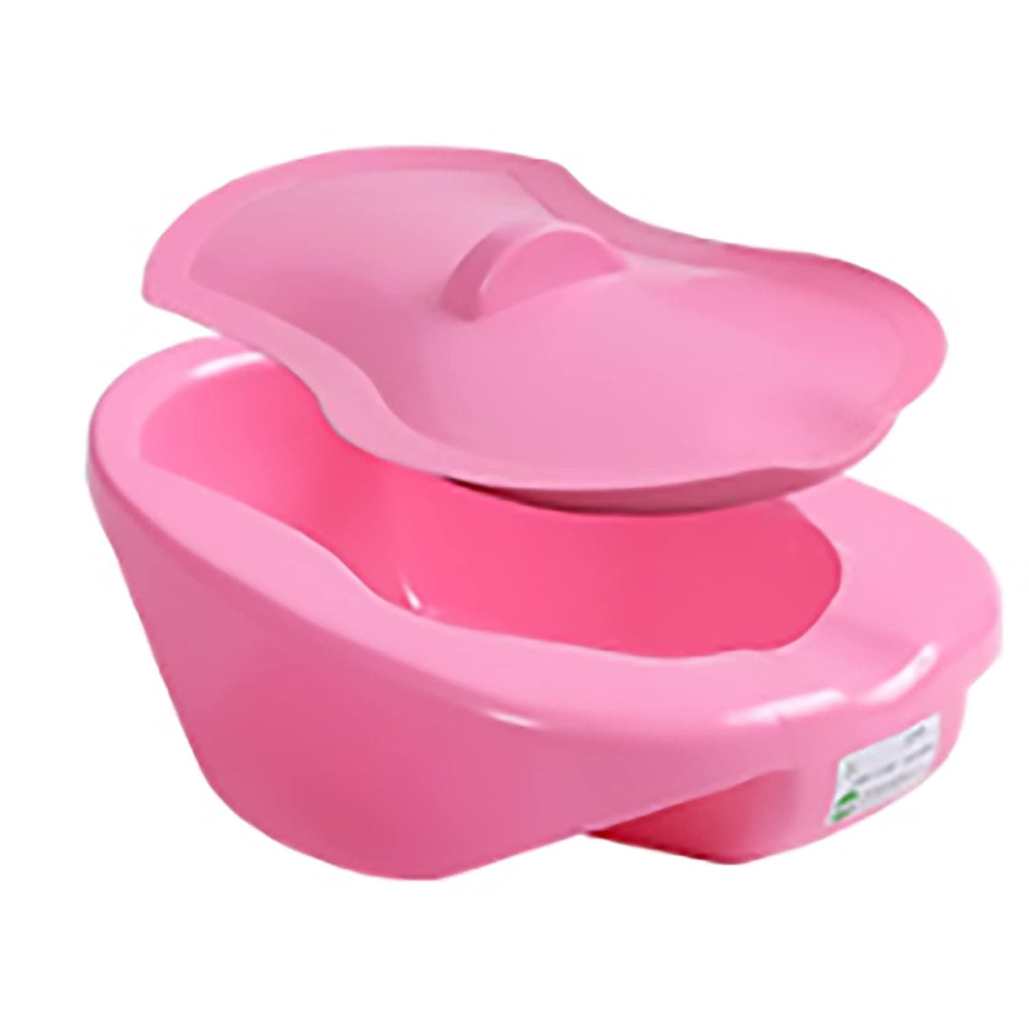 Bedpan, plastic potty medical with cover thickened deodorant easier to use anti-spill household care toilet (Color : B)