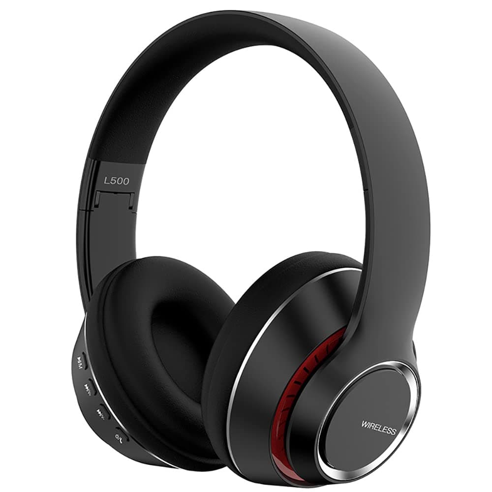 SKY-TOUCH Wireless Headphone，Noise Isolating Bluetooth 5.0 On-Ear Headphones Fast Charging And Long Standby Time，With High Definition，Pure Sound For Iphone, Ipad, Smartphone, Mp3Players Etc Black