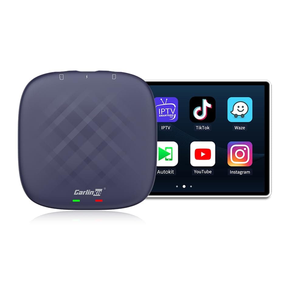 Carlinkit Android 13 CarPlay Ai Box, 8GB+128GB, Ultral Series with Powerful Qualcomm Octa-core, Comes with Android Auto CarPlay & Google Play, Only For Factory Wired CarPlay Cars