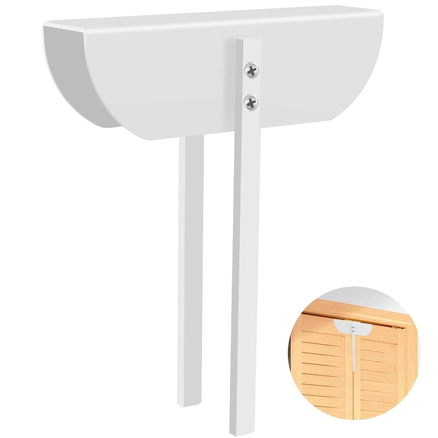 Metal Bifold Door Lock, Double Door Child Safety Locks, Adjustable Bifold Closet Door Lock, Closet Protection Child Proof Cabinet Locks, Keep Children And Pets Away From Danger, No Need Install