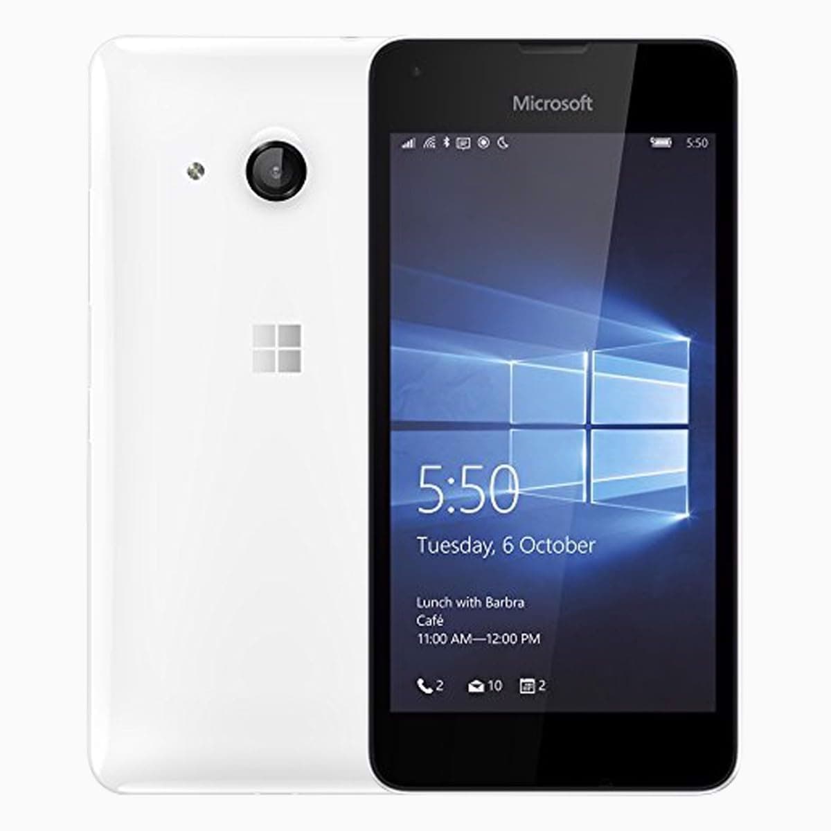 Microsoft Lumia 550 Single-SIM 8GB ROM + 1GB RAM (GSM Only | No CDMA) Factory Unlocked 4G/LTE Smartphone (White) - International Version