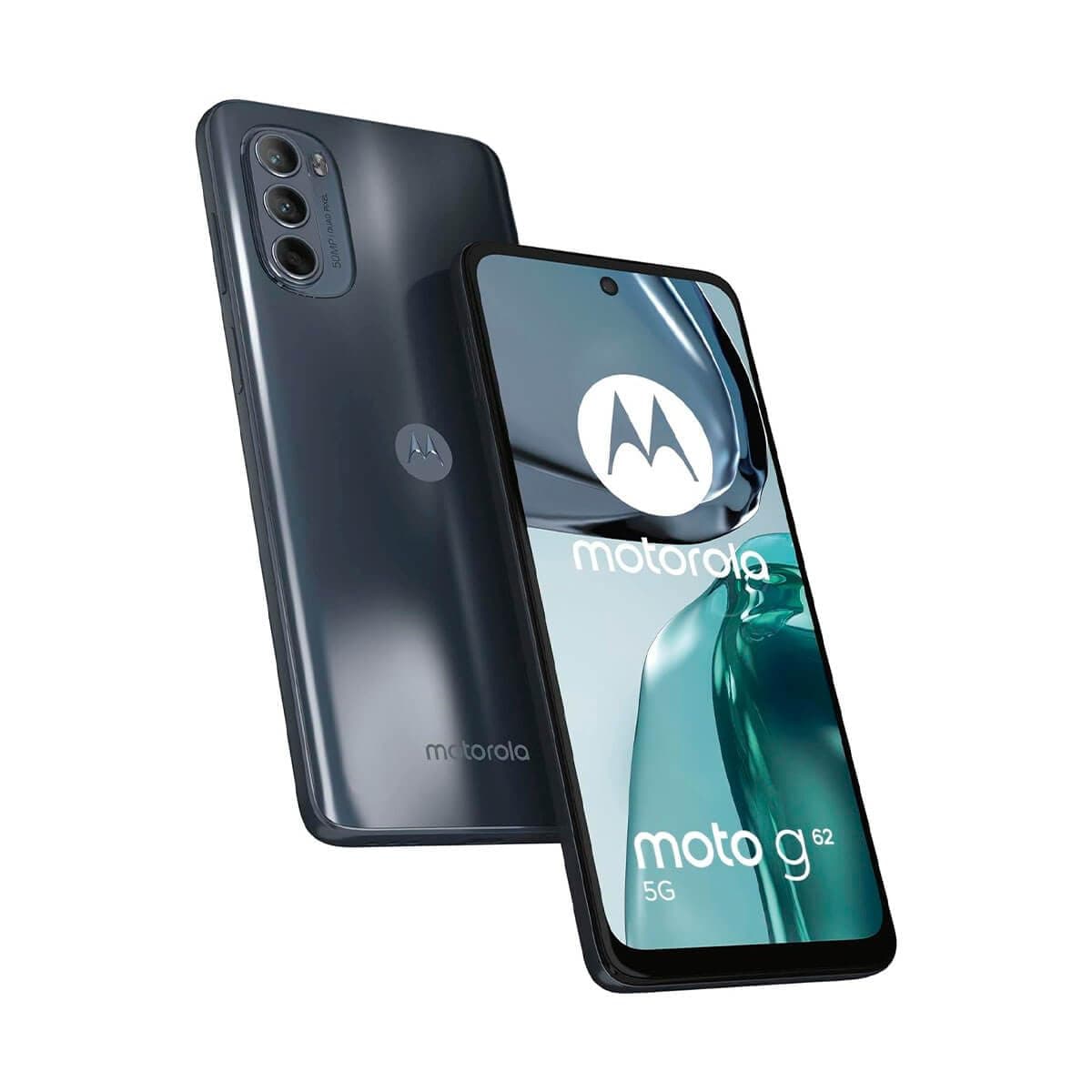 Motorola Moto G62 Dual-SIM 128GB ROM + 6GB RAM (GSM Only | No CDMA) Factory Unlocked 5G Smartphone (Midnight Gray) - International Version