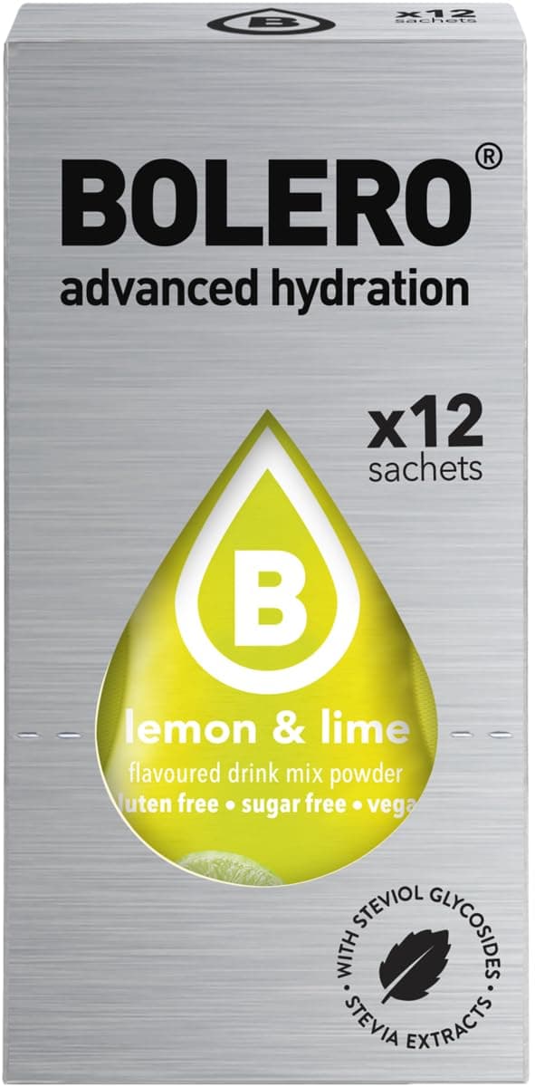 Bolero Drink Sticks White Grape, 12 Sticks to Mix with 500ml of Water (lemon & lime, 3g)