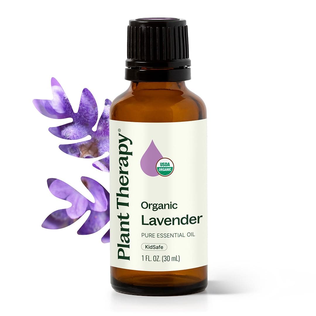 Plant Therapy Organic Lavender Essential Oil 100% Pure, USDA Certified Organic, Undiluted, Natural Aromatherapy, Therapeutic Grade 30 mL (1 oz)