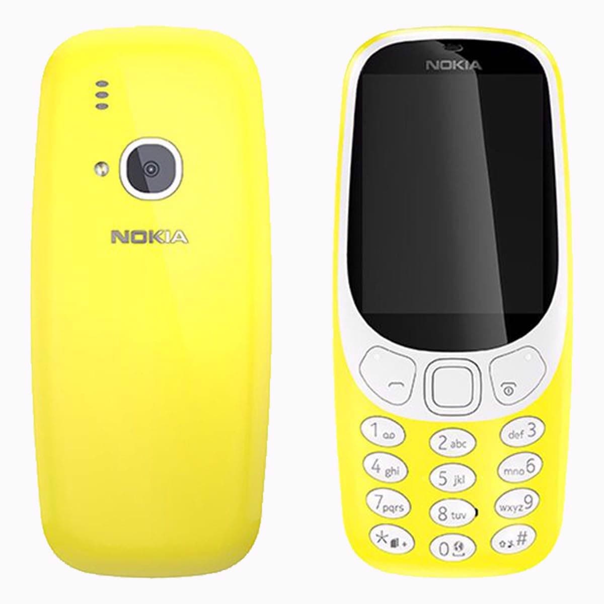 Nokia 3310 (2017) Single-SIM 16MB (GSM Only | No CDMA) Factory Unlocked 2G Cellphone (Yellow) - International Version
