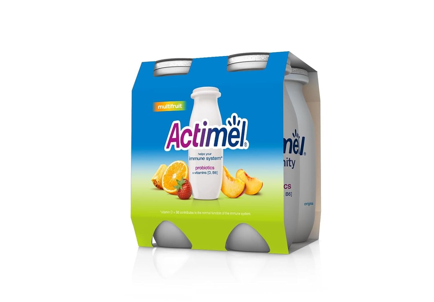 Actimel Multi-Fruit Flavored Low Fat Dairy Drink 4 x 93ml