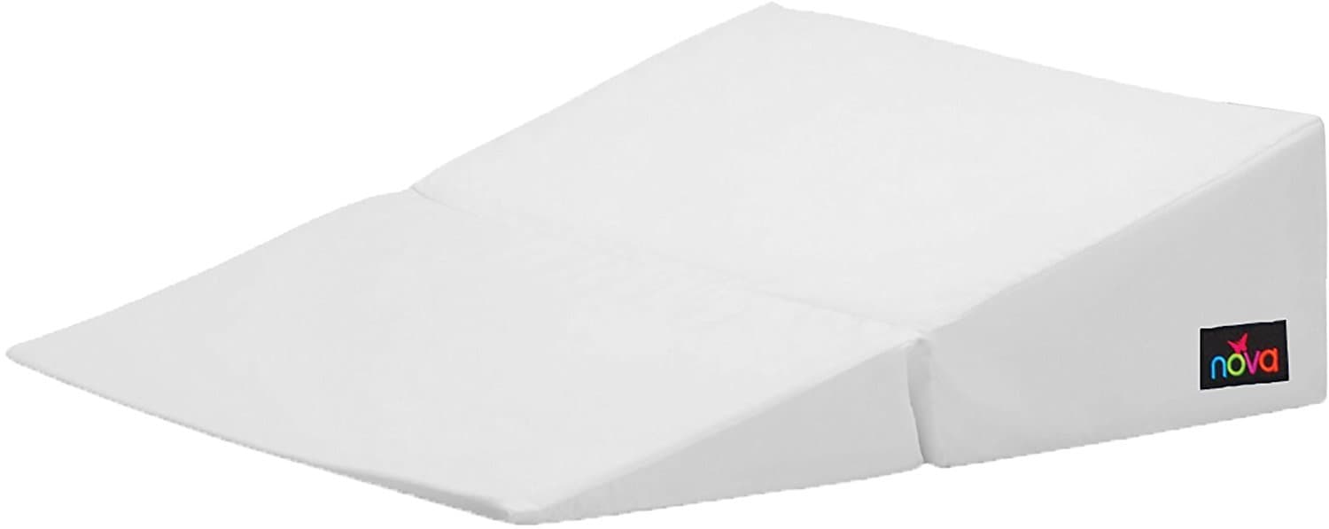 NOVA Folding Bed Wedge, Combo Use as Bed Wedge or Pillow Table, Comes in 3 Slope Elevations & 2 Colors (Navy Blue & White), Removable & Washable Cover