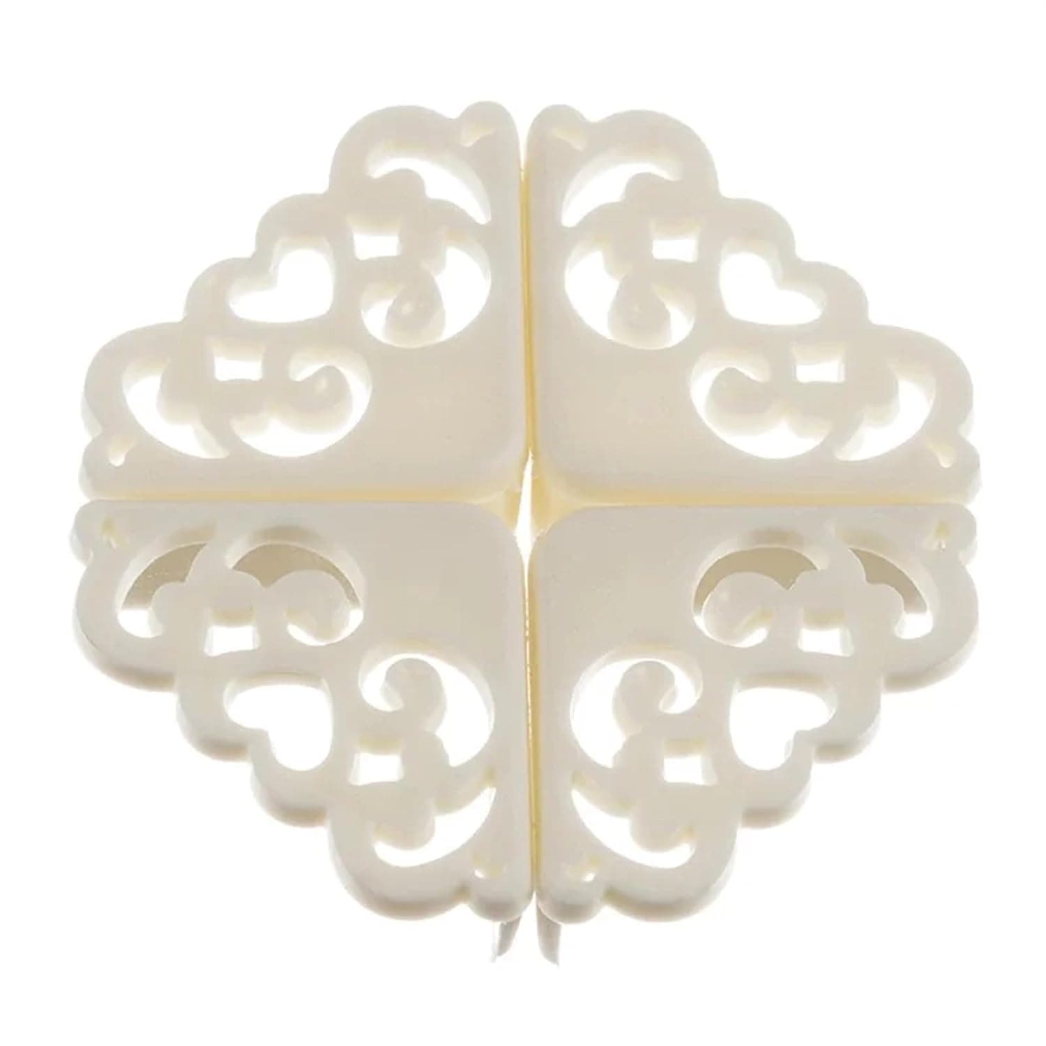 Corner Edge Table Protectors Children Safety 4Pcs Hollow Out Flower Pattern Soft Kids Desk Guard
