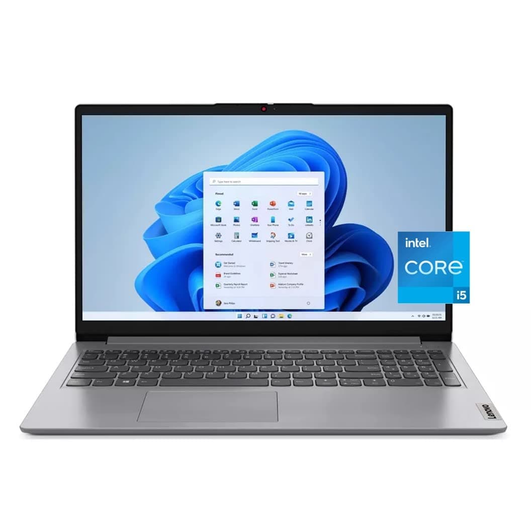 Lenovo IdeaPad 15.6" FHD Slim and Light Laptop, 12th Gen Intel 10-Core i5-1235U, 8GB RAM, 512GB PCIe SSD, USB-C, HDMI, WiFi 6, KeyPad, Webcam, SD Card Reader, US Version KB, Cloud Grey, Win 11