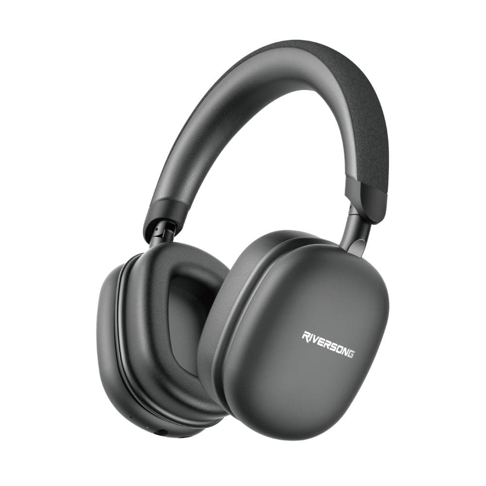 RIVERSONG Rhythm L2 Over-Ear Headphones, 25H Playtime, ENC for Calls, 360° HD Stereo Sound, Foldable Design, AUX Cable Support, EA326