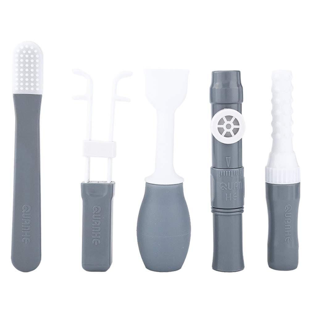 5Pcs/Set Facial Exerciser Mouth Trainer, Oral Lips Massager Brush, Health Oral Motorkit Talk Tool Sensori Oral For Masks Care Recovery Trainer
