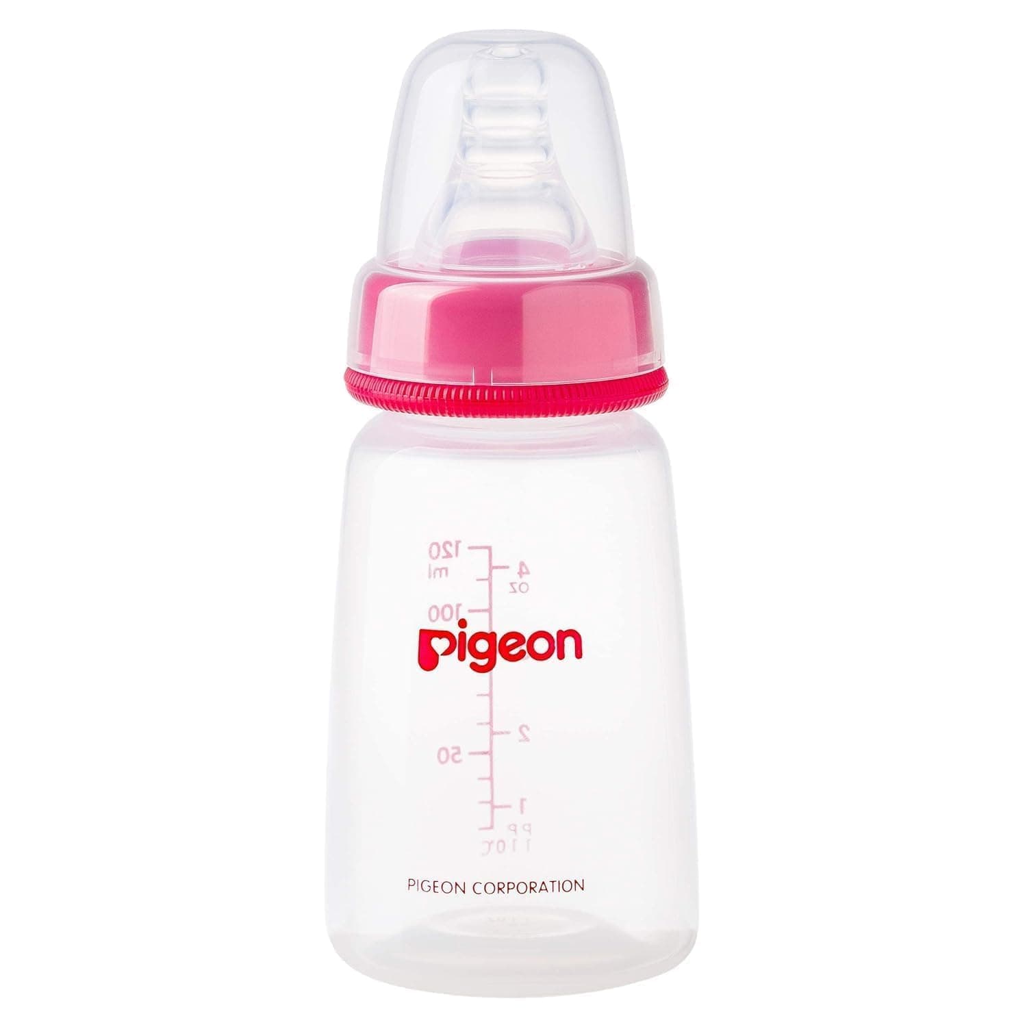 Pigeon Plastic Feeding Transparent Cover 120 Ml - Assorted Color Cap
