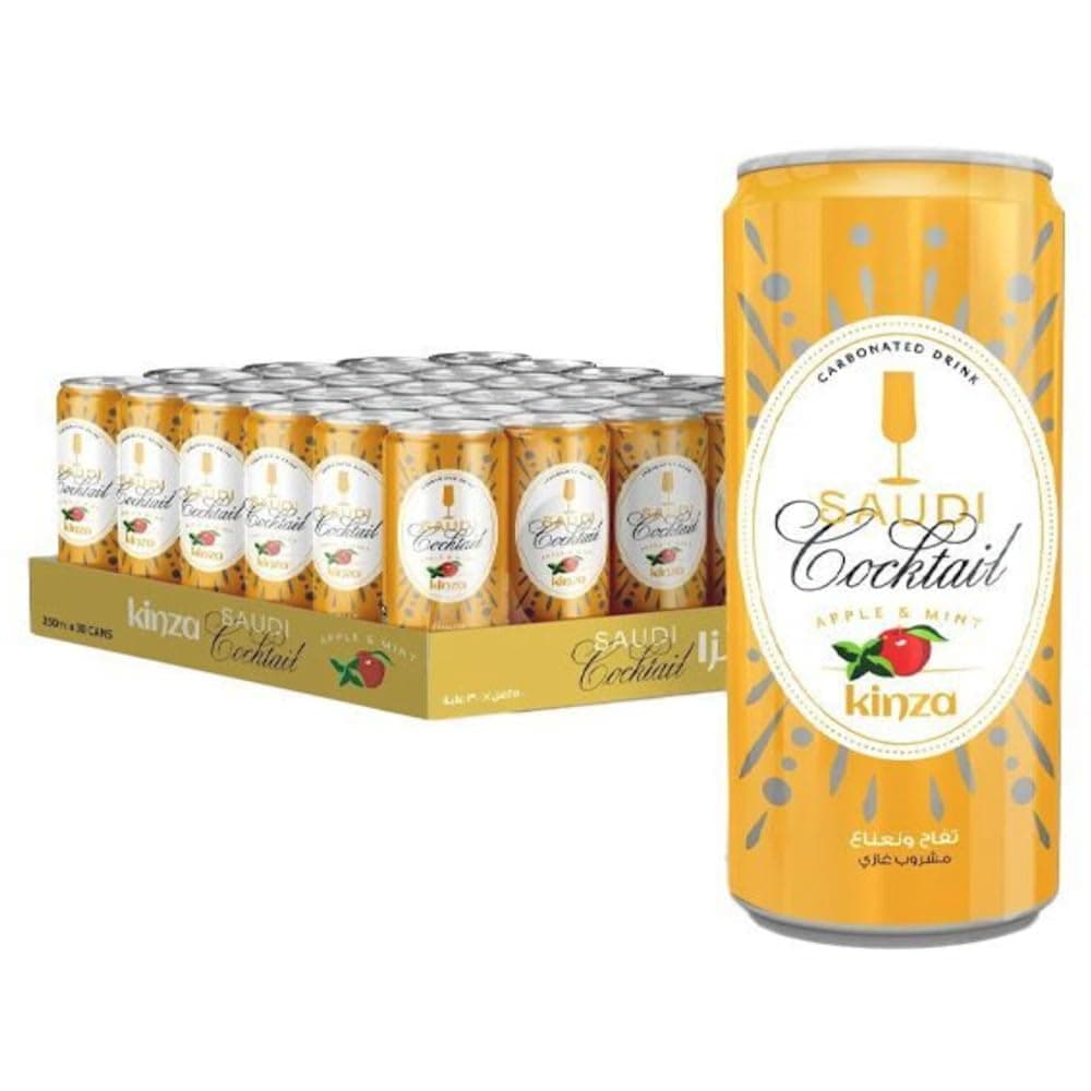 Kinza Saudi Cocktail Carbonated Soft Drink 30 x 250 ml
