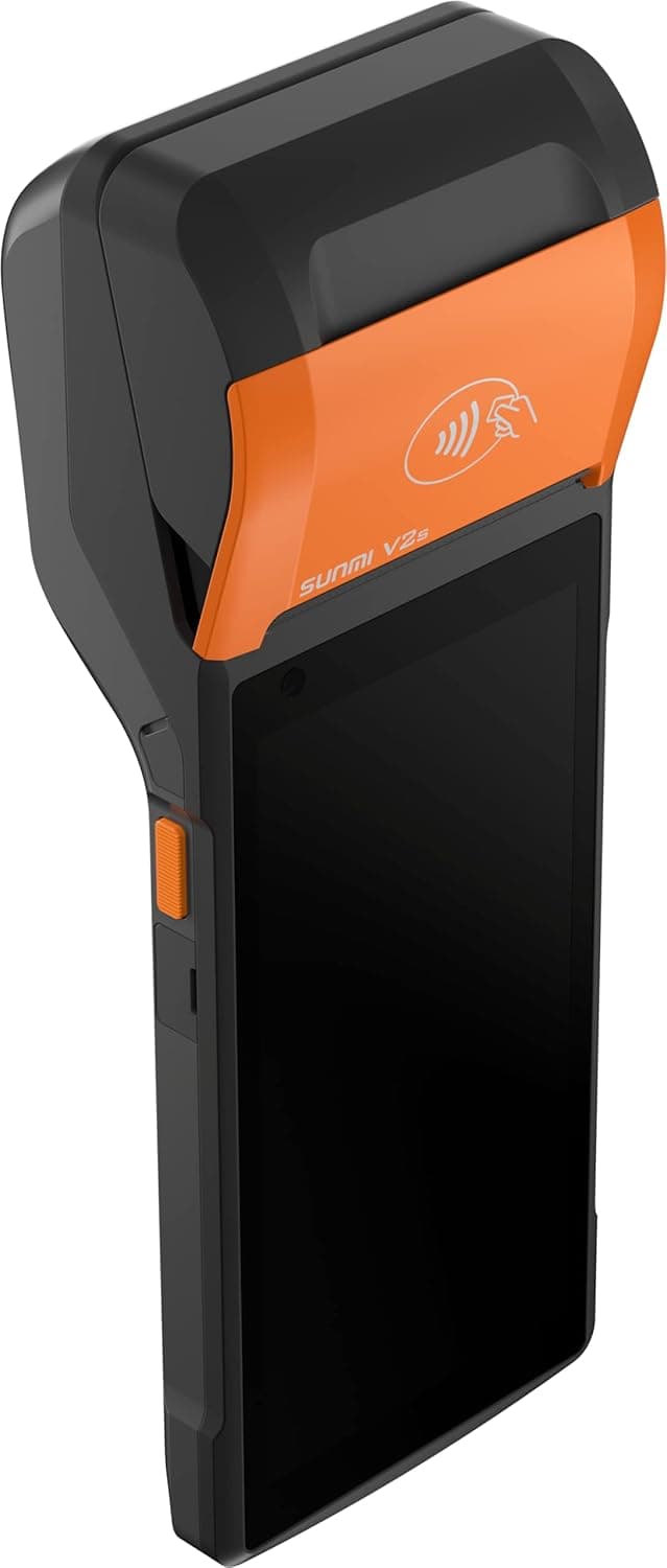Pos Android 11 Sunmi V2S 2GB 16GB 2X Camera 4G Android Handheld POS Terminal with Printer WiFi NFC Mobile POS Devices Thermal Ticket and Label Portable Printer (4G+NFC)