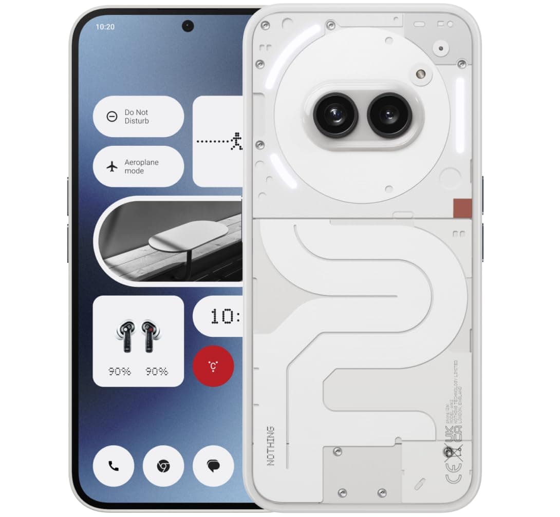 Nothing Phone (2a) 5G 128GB Storage + 8GB RAM, 6.7 Inch, Unlocked Nothing OS Smartphone (Milk)