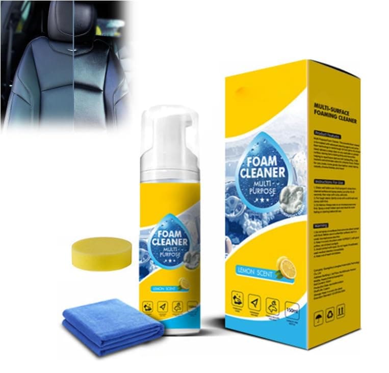 4 in 1 Multi-Enzyme Foam Cleaner, Powerful Multipurpose Car Interior Foam Cleaners, Car Interior Cleaners, Kitchen Grease, Sofa Upholstery
