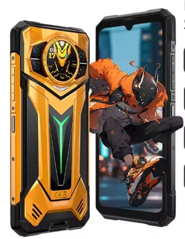 S200 Ultra 5G AI Rugged Phone 48GB+1TB Light Effect 1.34" Rear Display Dimensity 7400 11000mAh 66W NFC