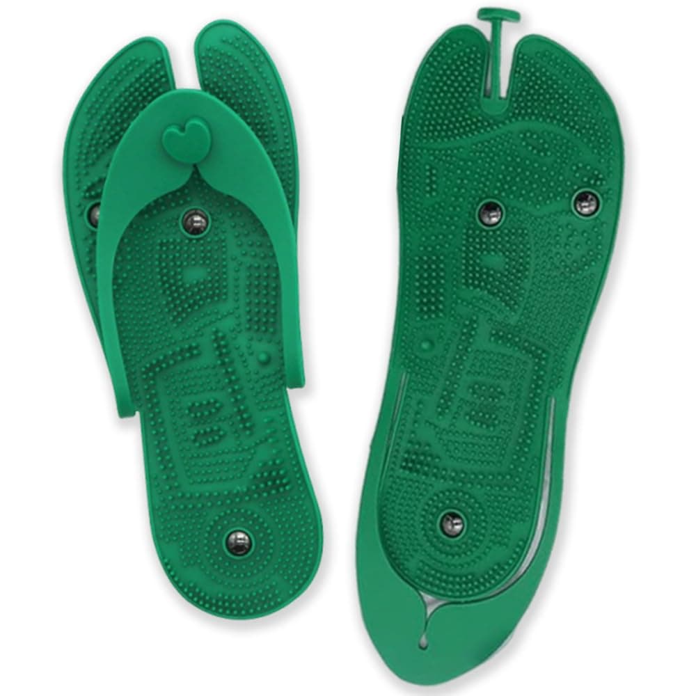 OULIGET Foot Acupoint Massage Shoes,Portable Folding Foot Massager Slippers with Magnetic Stone,Reflexology Massage Flip Flops Shoes Sandals Improve Circulation Relaxation