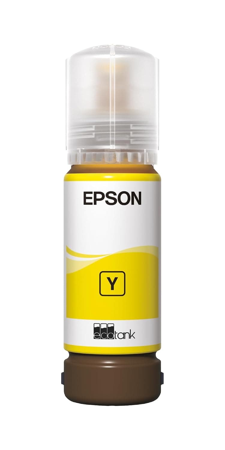 Epson Ink/108 EcoTank YL ink bottle, Compatible with L8050, L8100, L18050
