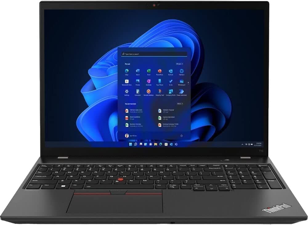 Lenovo ThinkPad T16 Business Laptop (16" FHD+, AMD Ryzen 5 PRO 6650U, 16GB DDR5 RAM, 512GB SSD, 6-Core (Beat i7-1250U)), Backlit Keyboard, FHD Webcam, IST HDMI, 1-Yr Warranty, Win 11 Pro, Black