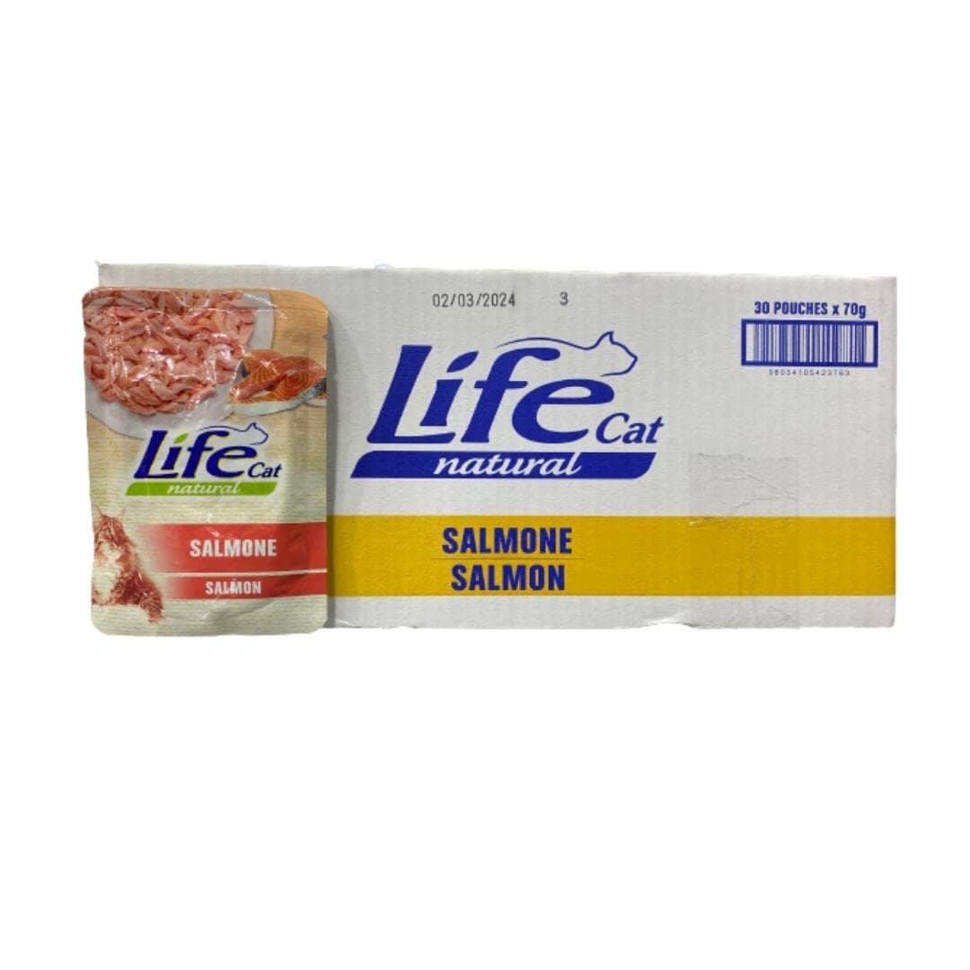 Life Cat Pouch Salmon 70g (Pack of 30)