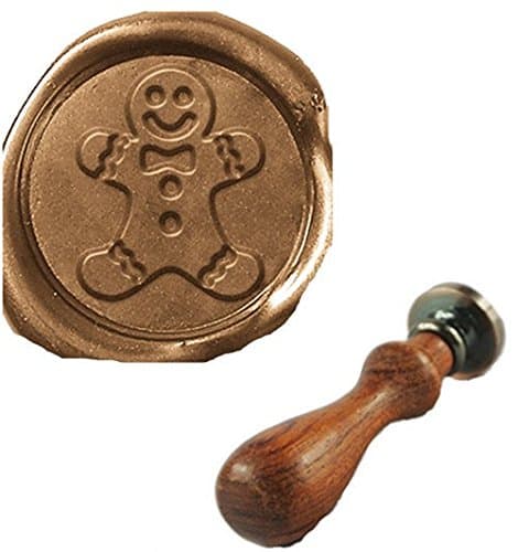 Vintage Christmas Gingerbread Wax Seal Sealing Stamp Embellishment Wedding Invitation Card Snail Mail Gift Wrapping Wine Package Great Christmas Gift Idea Wax Seal Stamp Set