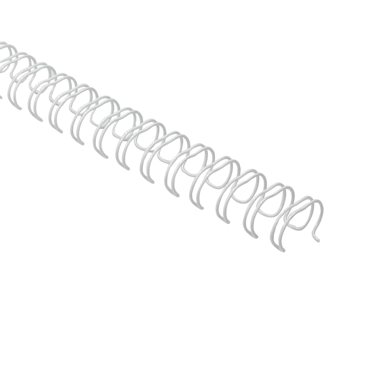 RAYSON Double Loop Wire Binding Spines, 3:1 Pitch, 34-Hole, 14.3mm, White | Compatible with 3:1 Pitch wire binding machines. Pack of 100 in White for restocking office or school supplies.