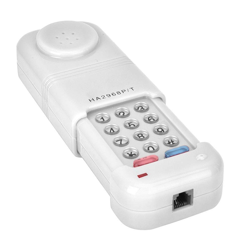Phone Line Tester, Phone Cable Tester, Fiber Optical Tool, RJ45 and Clamp/Holder, Caller ID Auto Detection, Generous Appearance, With Ringer On/off Adjustment (White)