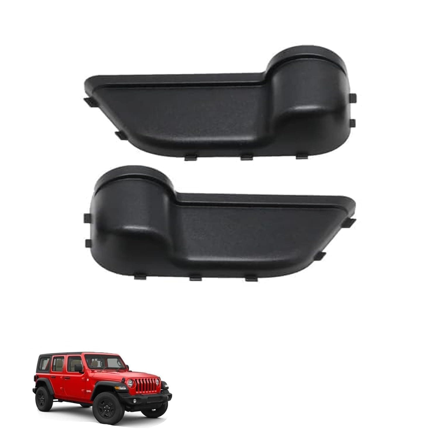 X spring Rear Door Storage Box, 2 Pack Black ABS Organizer Pockets Compatible with JK JKU 2012 to 2018, Interior Cup Holders for Bottles and Phone, Durable Side Insert Tray Accessories