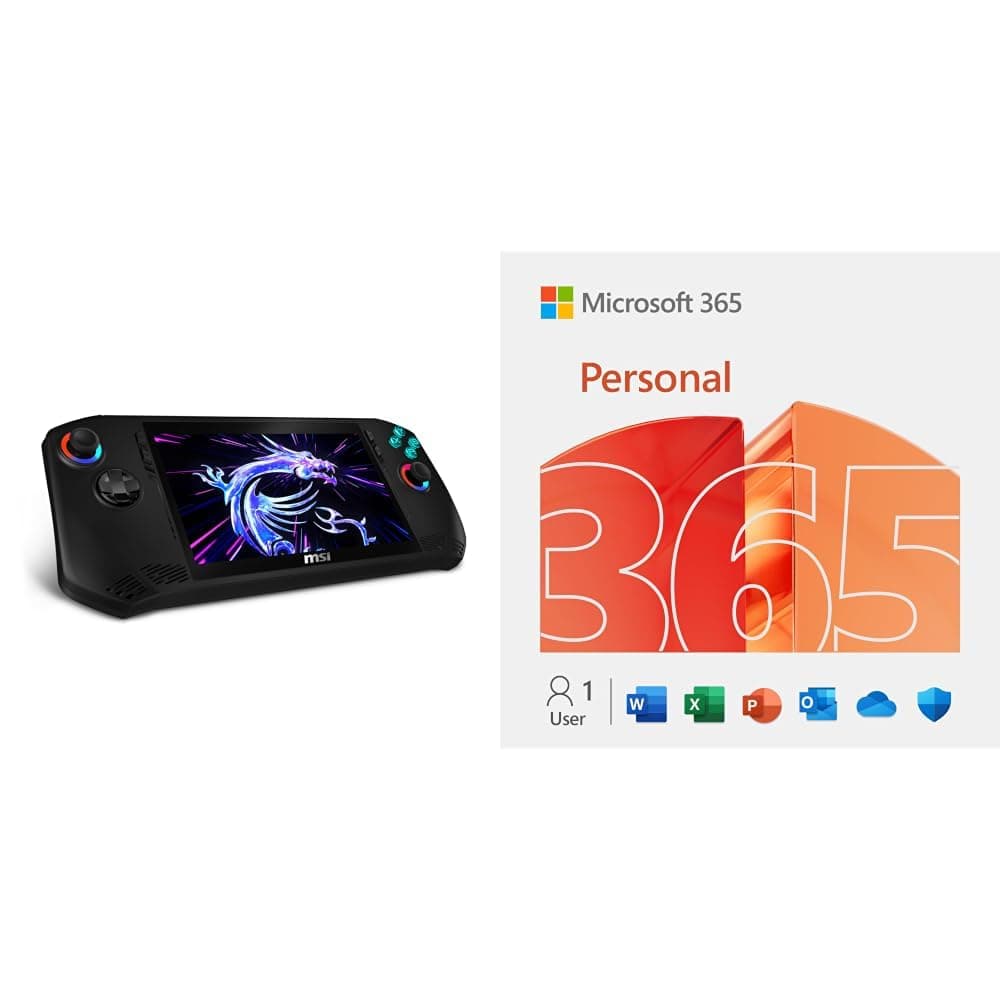 MSI Claw7 AI+|7"FHD|Ultra7-258V|32|512|W11| with Microsoft 365 Personal [Digital Code]