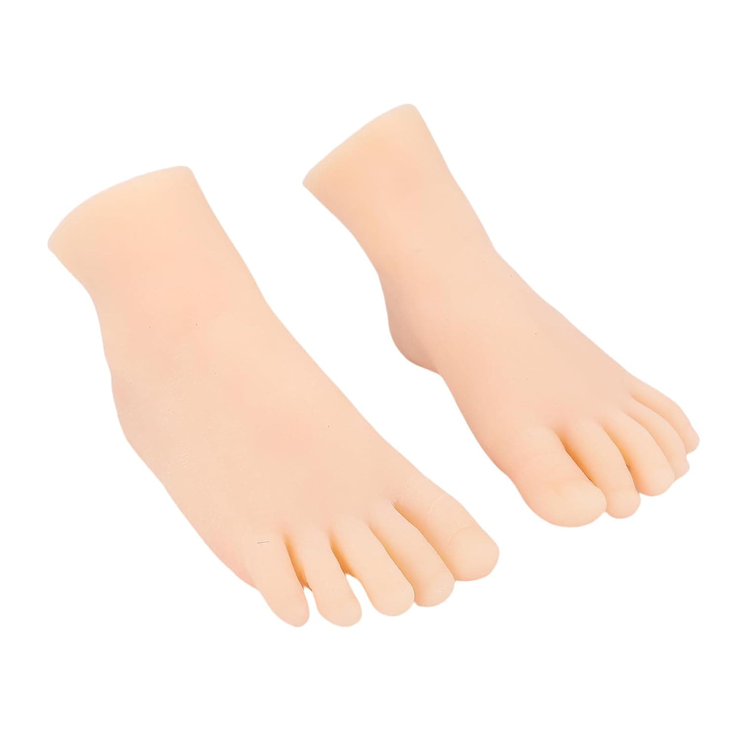 Silicone Foot Model, Simulation Artificial Soft Flexible Lifelike Practice Drawing Performance Props, Art Craft Display Silicone Feet Mannequin for Artists Beginners Students