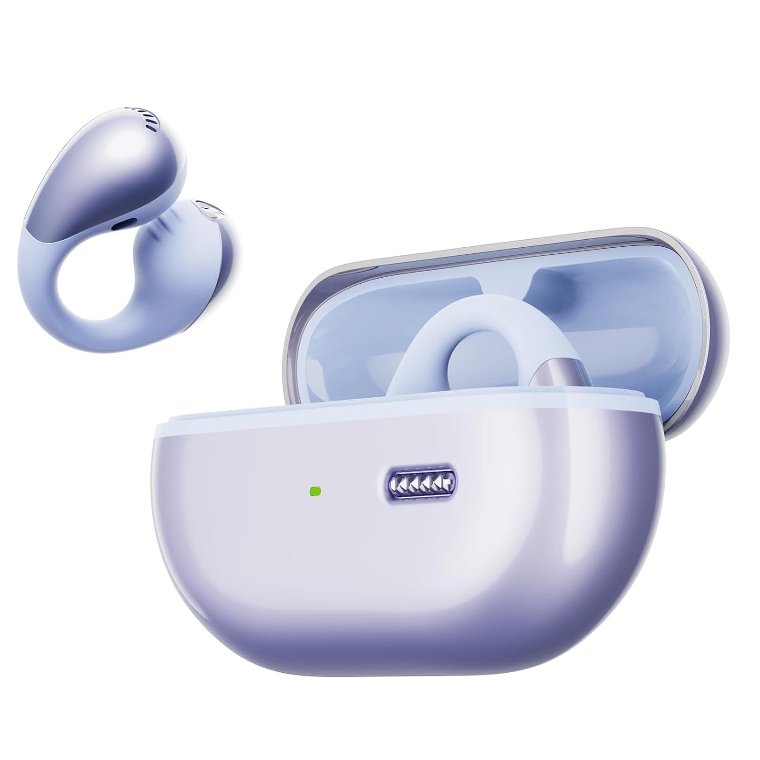 SoundPEATS PearlClip Pro Open-Ear Earbuds, LDAC & Hi-Res Audio Clip On Headphones, Bluetooth 6.0 Earphones, IPX5 Waterproof, Wireless Earbuds 24 Hours Playtime, APP Control for Running/Cycling/Fitness