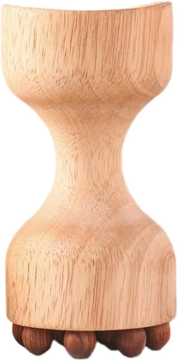 Handcrafted Wooden Meridian Pressure Brush Cellulite Massage Tool Natural Wood Therapy Massage Tools for Lymphatic Drainage & Body Contouring