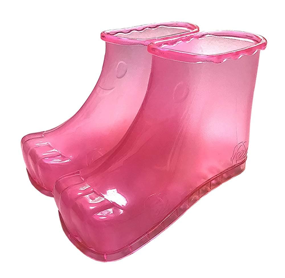 N&R Massage Foot Bath Shoes, Spa Portable Foot Massage Bath Shoes, Bucket Boots, Relaxation Massage Slippers,Blue,with massage stone JB-Tong