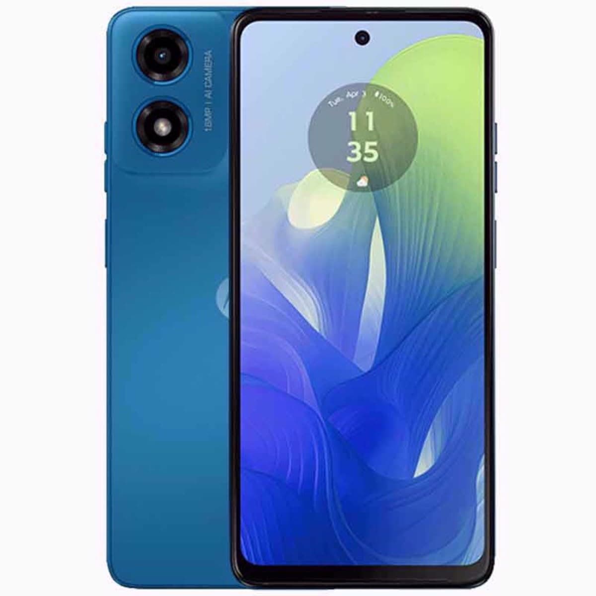 Motorola Moto G04 DUAL-SIM 128GB ROM + 4GB RAM (GSM Only|No CDMA) Factory Unlocked 4G/LTE Smartphone (Satin Blue) - International Version