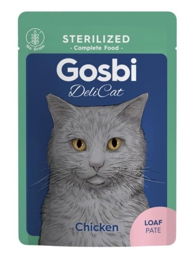 Gosbi Delicat Sterilized Chicken Wet Cat Food 70 g