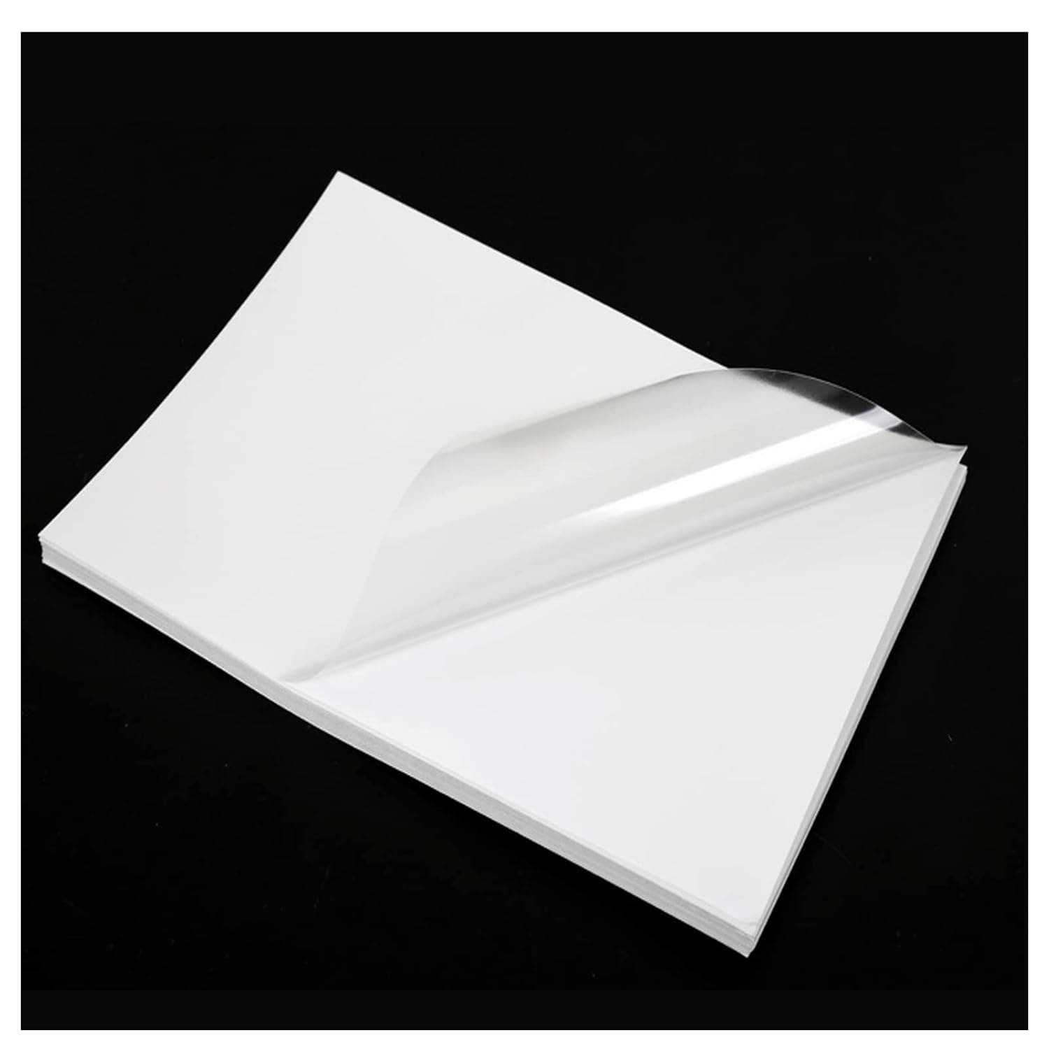 10 Sheets A4 Glossy Transparent Self Adhesive Inkjet Vinyl Sticker Paper, Waterproof Sticky Label Image Printing Paper Sheet, Laser and Inkjet Printable for DIY Stickers