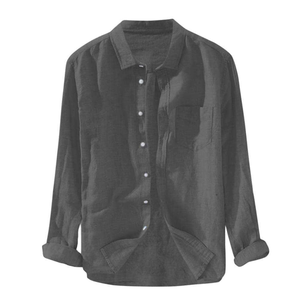 Mens Long Sleeve Button Down Shirt Men's Hawaiian Shirt