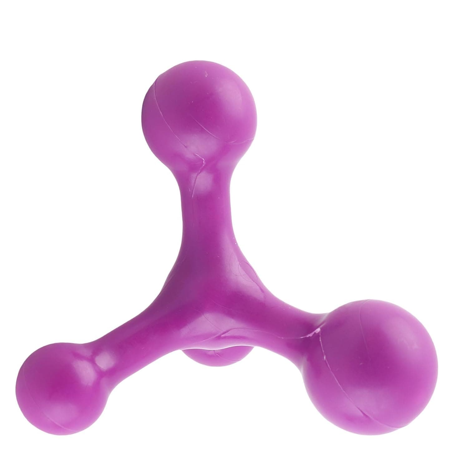Generic Handheld Purple Back Muscle Massager with 4 Balls Structure Deep Relaxing Neck Massage Tool for Muscle Relaxation At Home or Office