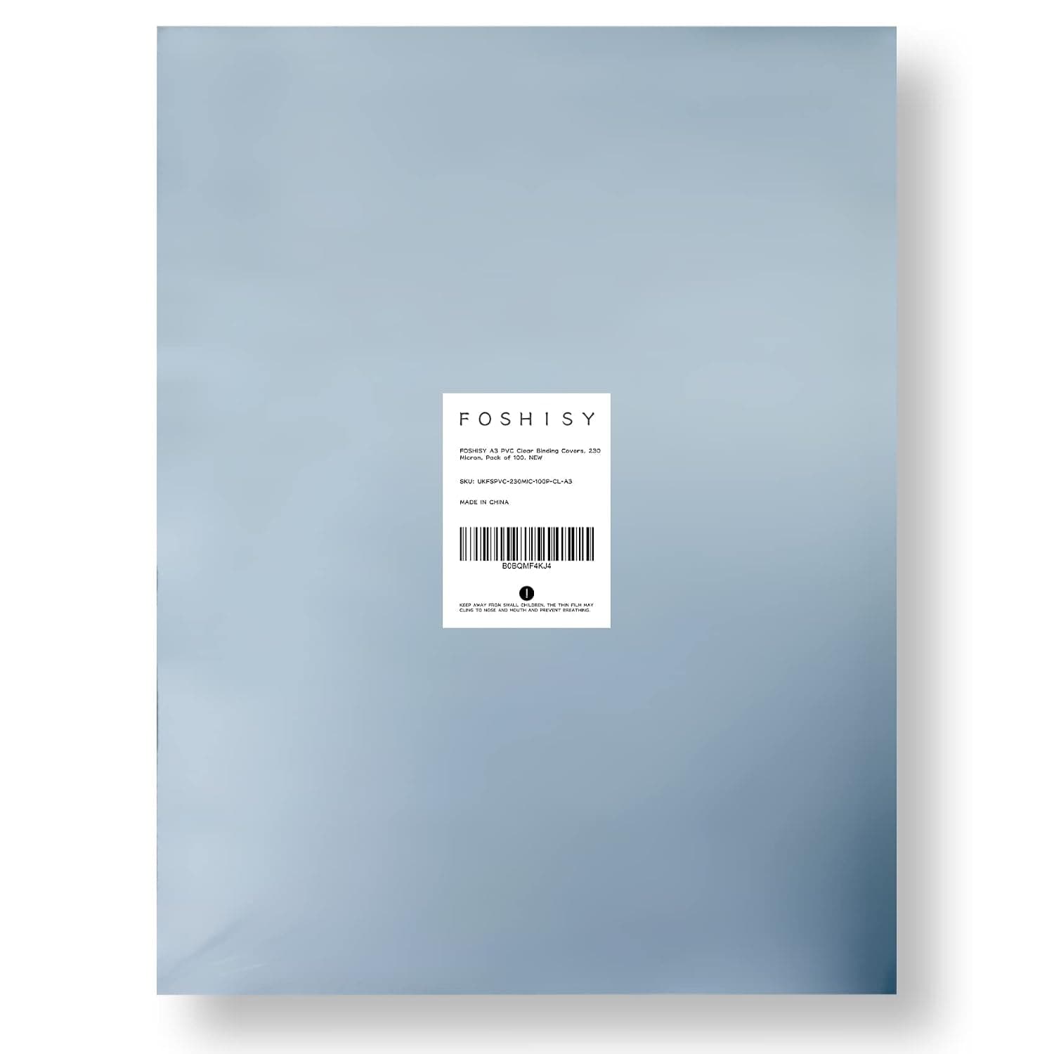 A3 PVC Clear Binding Covers,230 Micron,Heavy Duty, Pack of 100, Plastic PVC Sheets,Etching Stencils Crafts
