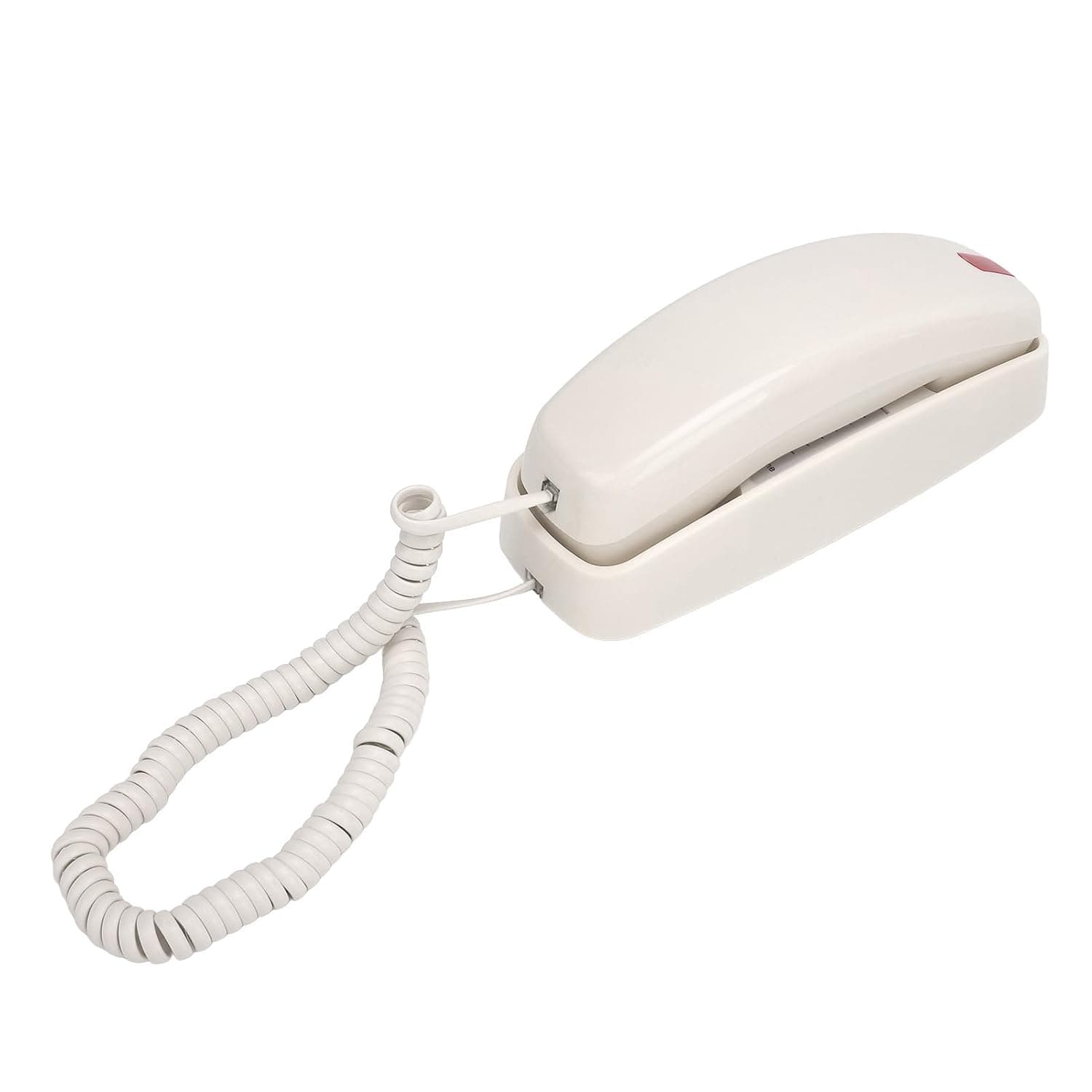Corded Home Phone, Lightweight Big Button Volume Control Landline Phone Wall Mountable for (Beige)
