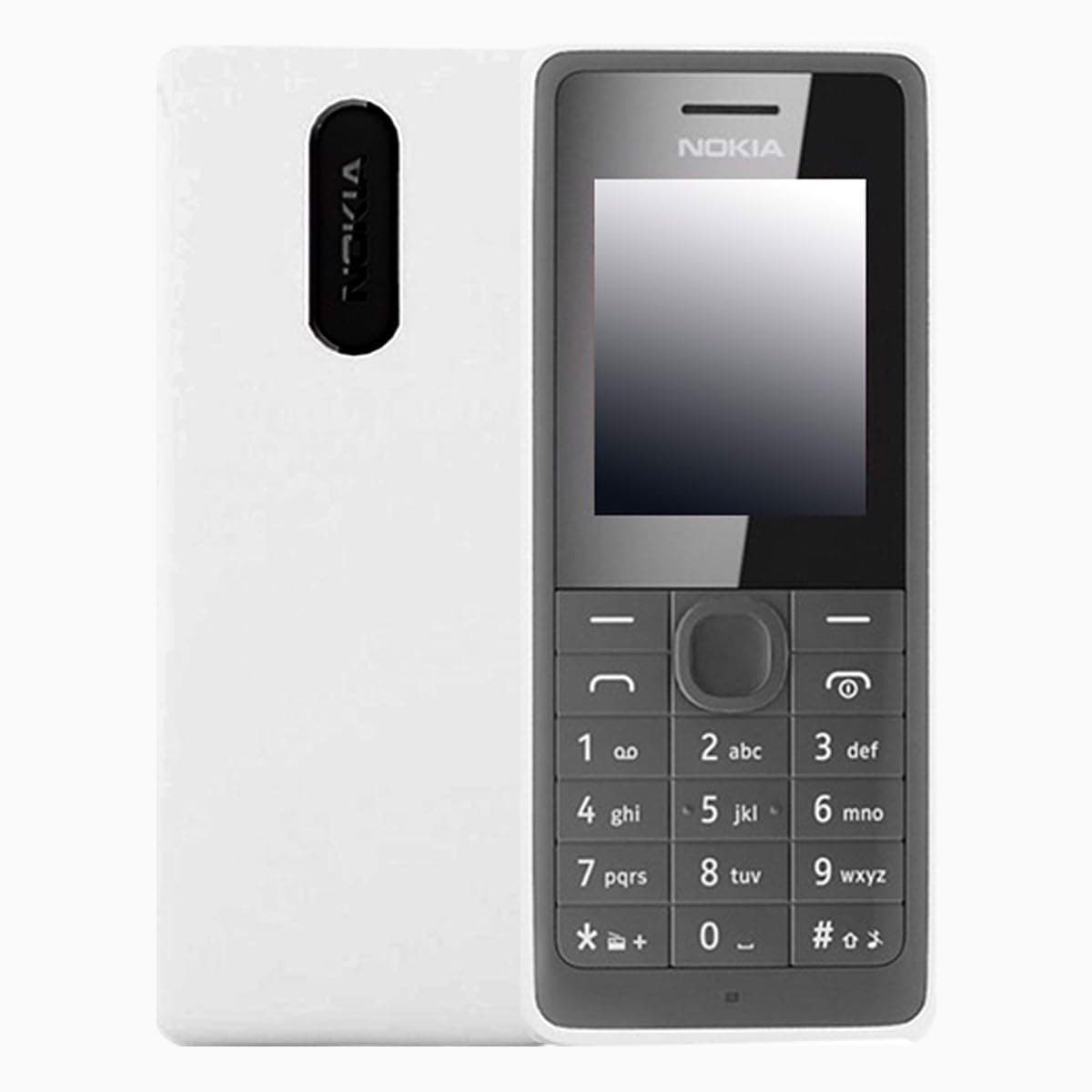 Nokia 107 Dual-SIM (GSM Only | No CDMA) Factory Unlocked 2G GSM Cellphone (White) - International Version