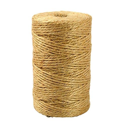 300m Jute Twine String Rolls for Artworks and Crafts, Gift Wrapping, Picture display and Gardening, 3 Rolls Jute Rope